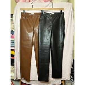 Aritzia Wilfred Melina Pants Bundle Size 2 Faux‎ Leather Pants Size 4